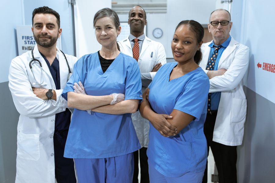 Doctor in a clinic setting