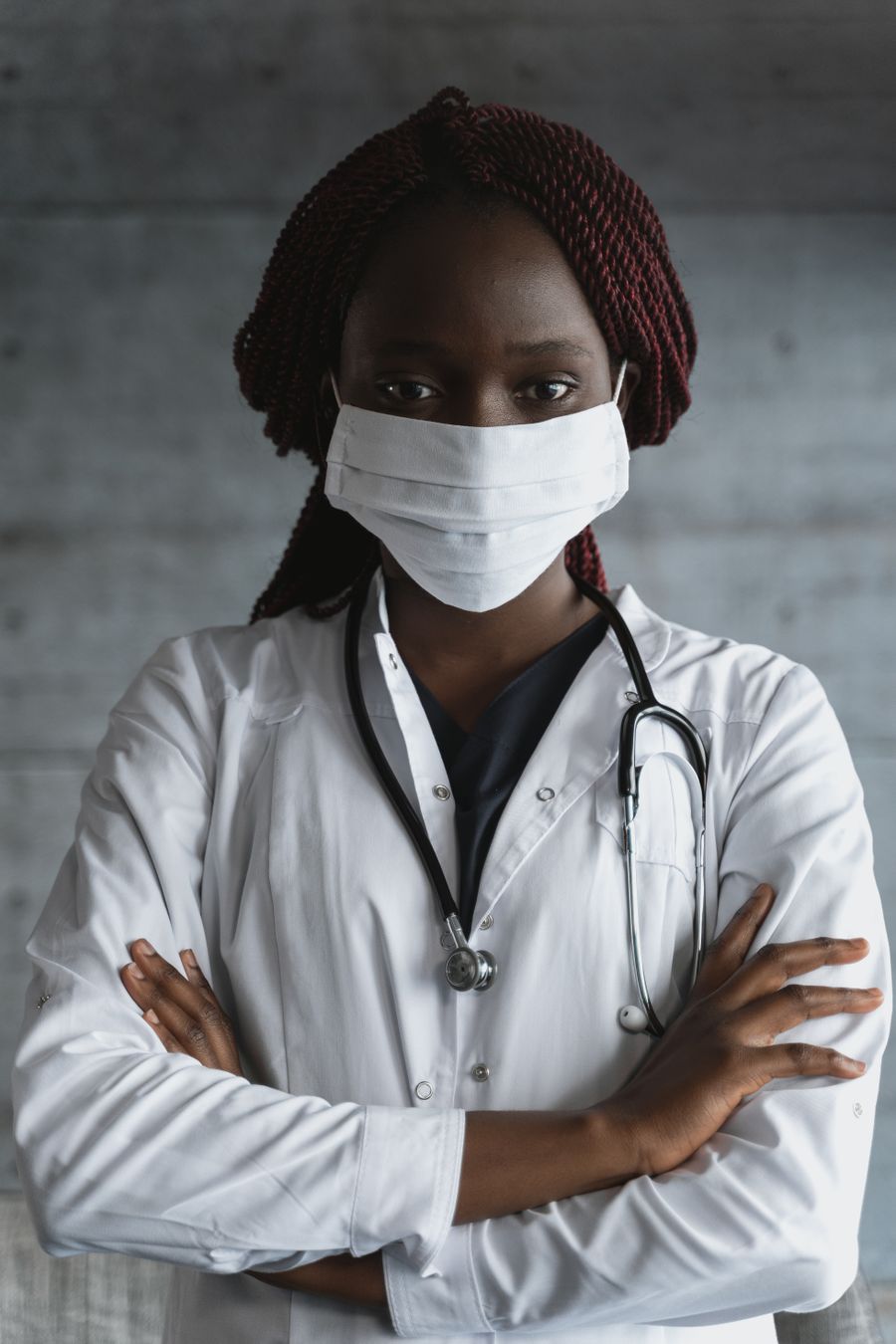 Doctor listening to a patient